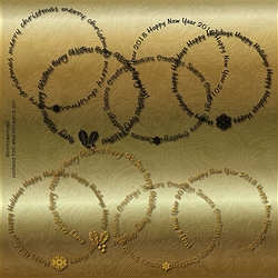 Christmas Circle word art