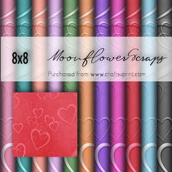  8x8 I heart you backgrounds 