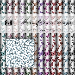 8x8 Butterfly backgrounds