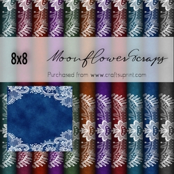 8x8 Denim N Lace backgrounds