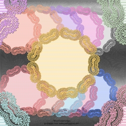 7x7 Lace border mats