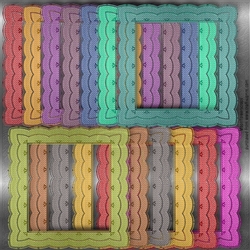 8x8 Glitter frames