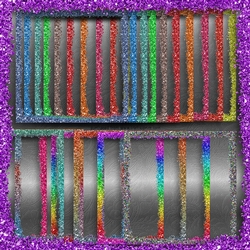 7x7 Glitter edge borders
