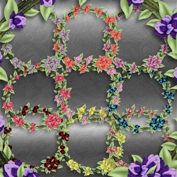 Spring floral wreaths