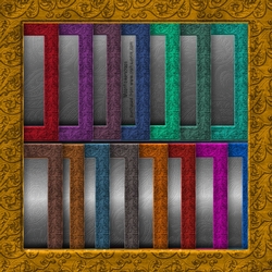 7x7 Embossed leaf frames