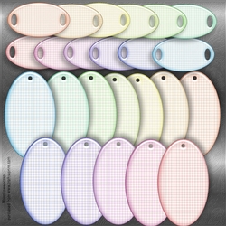 Gingham pastel Labels 