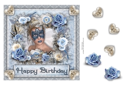 Blue rose Birthday 