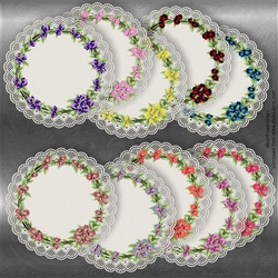 Floral lace Doilies