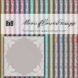 8x8 Romantic lace backgrounds