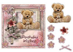 7x7 Birthday wishes teddy bears