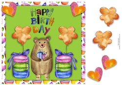 8x8 Bear Birthday 