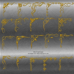 Gold Sparkle picture corners