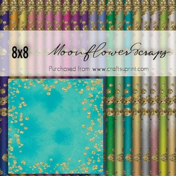 8x8 Watercolour glitter backgrounds 