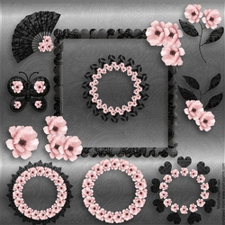 Black Lace Designer stash