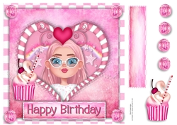 8x8 Pink cutie 