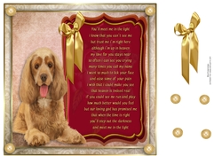 8x8 Pet loss Cocker spaniel
