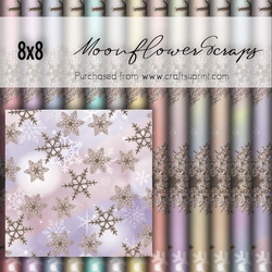8x8 Wonderland snowflake backgrounds