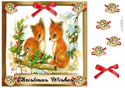 8x8 Foxy Christmas topper