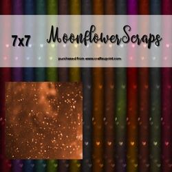 7x7 Fantasy Brokeh heart backgrounds