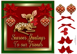 8x8 Topper Christmas Friends