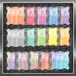 Watercolour Deco Square Mats 