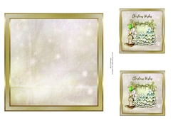 Blank Christmas wishes matching Insert