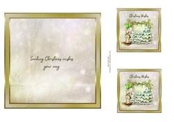 Greeting  Christmas wishes matching Insert 