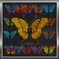 Foil Butterflies 