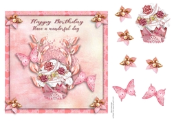 7x7 Wonderful Cupcake Birthday 
