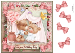 8X8 Sweet Wedding Bears 