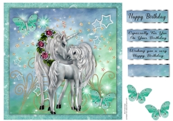 8x8 Unicorn Sparkle Bithday