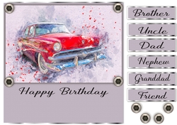 8x8 Male Birthday Car Topper 