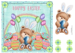 8x8 Cute Easter Bunnie Bear