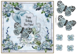 Blue Birthday Butterfly
