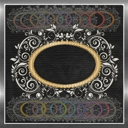 Oval Lace Border Frames