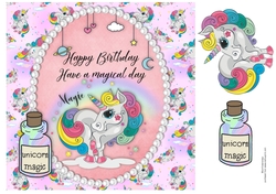8x8 Magical Unicorn