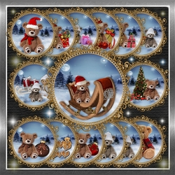 Christmas/Winter Teddy Toppers