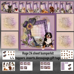 Purple Puppy Mixed Wishes Bumper kit