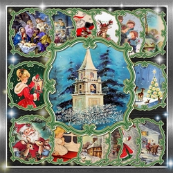 Vintage Christmas Toppers