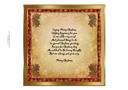 Hooty Christmas Matching Insert With Verse