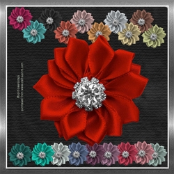 Diamond Ribbon Flowers