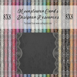 8x8 Lace Border  Background Kit 