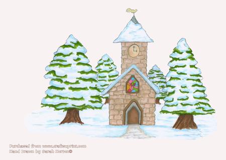 Church in Snow