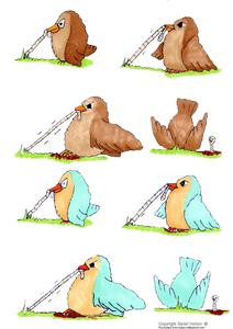 Bird with Worm