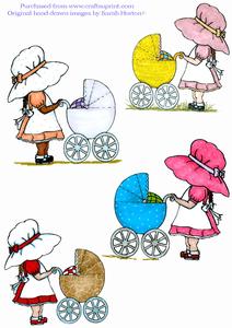 Girl with Pram