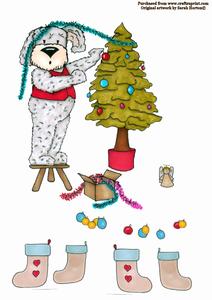 Christmas Tree Dog