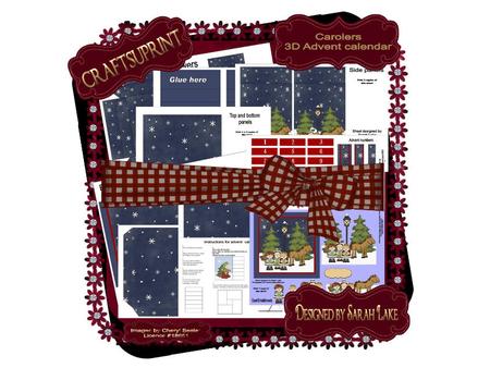 Christmas Carolers Advent Drawers Sets