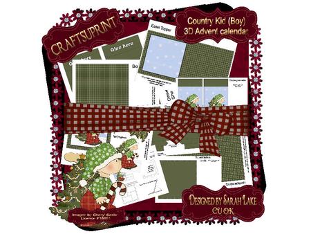 Christmas Country Boy Advent Drawers Sets