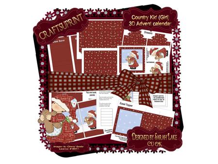 Christmas Country Girl Advent Drawers Sets