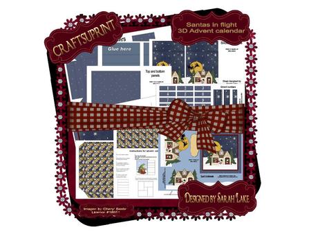 Santa in Flight Advent Drawers Sets